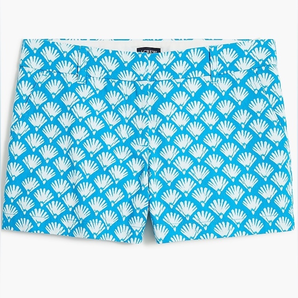 J.crew 3.5" fan-print classic chino short